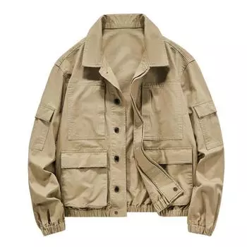 New Retro Tooling Jacket Men s Jacket Versatile American Casual Loose Top M