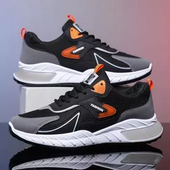 New running shoes large size men s shoes Guochao sports shoes autumn and winter mesh youth running shoes men s sports shoes 39