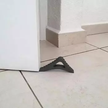 New Safety Triangle Shape Door Stop Creative Rubber Block Wedge Doorstops Home Office Anti-collision Rear Stoppers Protection жёлтый