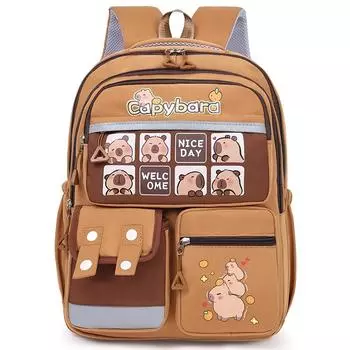 New schoolbag for girls and students to reduce the burden of leisure backpack, high value and lightweight backpack.