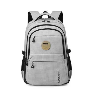 New schoolbag large-capacity spine protection to reduce the burden on junior high school and high school students backpack leisure travel backpack светло-серый