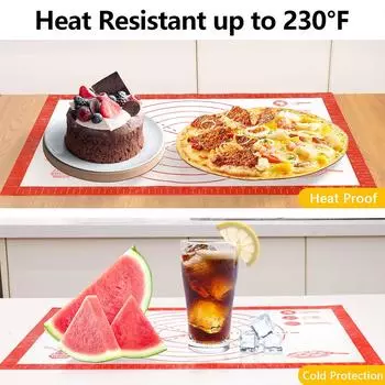 New Silicone Baking Mat Kneading Dough Mat Pizza Cake Grill Mats Pastry Gadgets Liner Tools Bakeware Sheet Table Cooking Ki O8I0