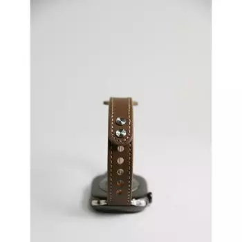 New Simple Double Clinch Leather Strap for Apple S10applewatchs9s87se Xiaomi 9pro Brown] 41/40/38mm Neutral (without Watch)