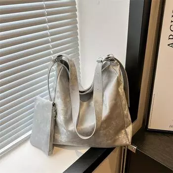 New Simple, Large Capacity Commuting Bag for Women Korean Fashion Style Tote Bag Simple Underarm Shoulder Bag