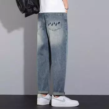 New Slim Jeans Men s Straight Loose Slim Tapered Pants Casual Trousers 28