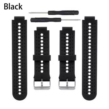 New Soft Sport Replacement Wristbands Bracelet Strap Silicone Watch Band чёрный