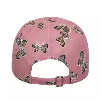 New solid color butterfly women s versatile fashion cap trendy fashion temperament high-end cover baseball cap розовый
