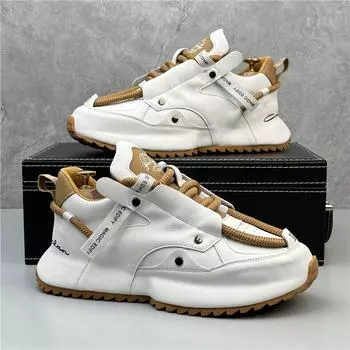 New sports shoes Men s personalized vulcanized shoes Men s casual fashion comfortable versatile sports shoes Men Platform shoes 38 чёрный