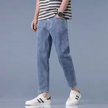 New Spring and Summer Men s Pants Slim and Thin Small Feet Pants Korean Style Jeans 28