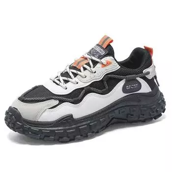 New Spring Autumn Collection Stylish Comfortable Walking Shoes for Men s Outdoor Sneakers Jogging Trainers Sports Everyday Wear 39 бежевый