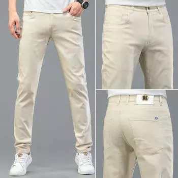 New Spring Jeans for Men s Stretch Straight Double Core Yarn for A Long Time Without Deformation Casual Trousers 28