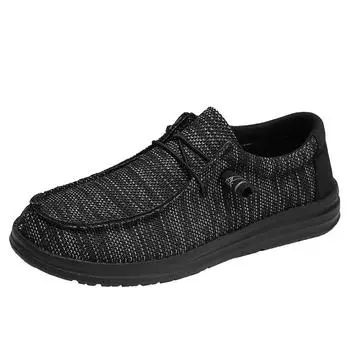New Spring Summer Light Canvas Shoes Men Breathable Men Shoes Loafers Soft Comfortable Outdoor Flat Lazy Shoes for Male 39 серый
