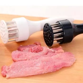 NEW Stainless Steel Loose Meat Needle Meat Tenderizer Household Quick Insert Beef Artifact Loose Meat Hammer Steak Kitchen Tools чёрный