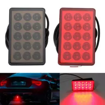 New Strobe Led Brake Pilot Lights For Car Motorcycle Rear Tail Lights Auto Warning Reverse Stop Safety Lamps DRL 12V красный