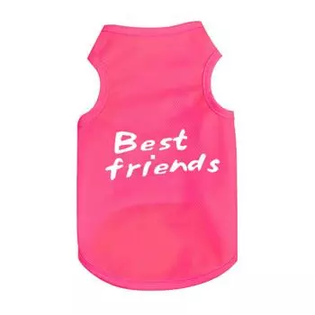 New summer clothes for cute pets, cute light and breathable vests, specially designed for dogs and cats, summer comfortable S ярко-оранжевый