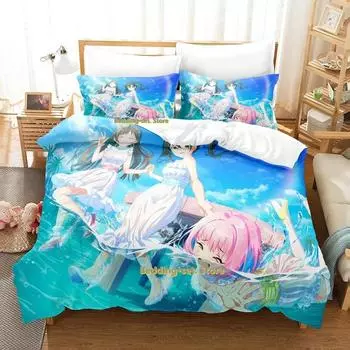 New Takafuji Kako Bedding Set Single Twin Full Queen King Size Bed Set Adult Kid Bedroom Duvetcover Sets Anime parure de lit Bed 70x133cm 2pcs