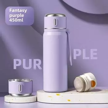 New Thermos Cup Girls High Appearance Level 316 Stainless Steel Water Cup Food Grade Children Students Special Cup for School 450ml