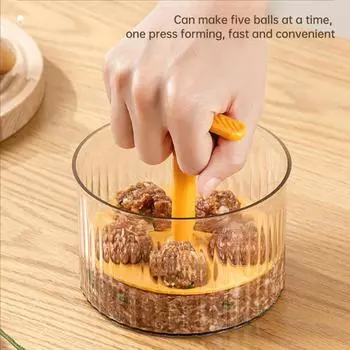New Translucent Meatballs Maker Meat Balls Manual Maker Tool Manual Rice-Meat Dumplings Maker For Clear Dumplings Meat Tool белый