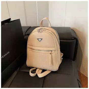 New trendy work commuter backpack women s high sense niche travel fashion leisure versatile backpack хаки