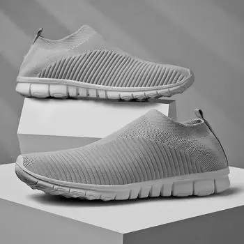 New Ultralight Comfortable Casual Shoes Couple Unisex Men Women Sock Mouth Walking Sneakers Soft Summer Big Size 35 чёрный