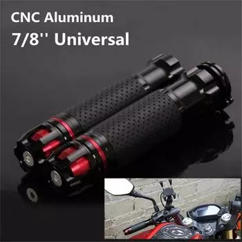 New Universal 7/8 22mm Motorcycle Throttle CNC Aluminum Alloy Rotatable Hand Grips