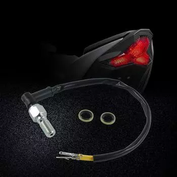 New Universal Motorcycle Hydraulic Brake Light Switch Bolt M10 *1.25 For Single Line