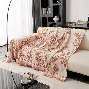 New Willow Leaf Sofa Cover for All Seasons Chenille Leather Sofa Cover Seat Cushion Cover Backrest Cushion 180*130cm