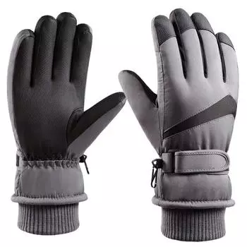 New Winter Ski Gloves for Men and Women Outdoor Riding Waterproof and Non Slip Touch Screen To Keep Warm and Velvet Padded Cold. One size