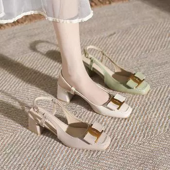 New Women Modern High Heels Sandals Summer Fashion Leather Pumps Beautiful High Heels Shoes 35 хаки