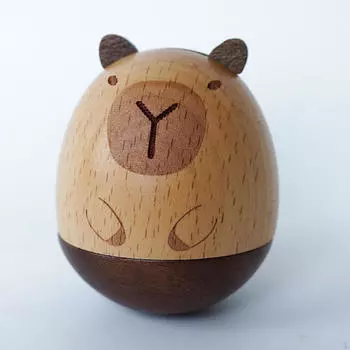 Неваляшка Капибара игрушка маленькая настольная милая, прочная, мультяшная, качающаяся для кровати