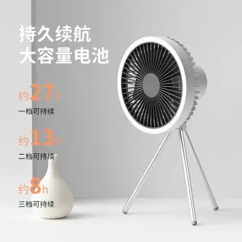 Newest Multifunctional Camping Tools Rechargeable Led Camping Lights Fan Portable 10000mah Tent Lighting Lamps For Outdoor Hot White with LED