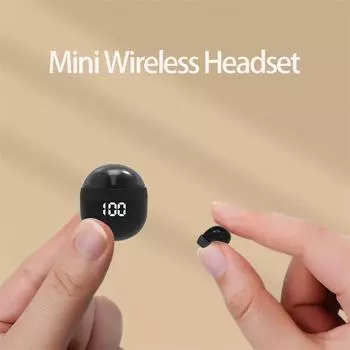Невидимые наушники Bluetooth 5.3 беспроводные наушники-вкладыши с микрофоном шумоподавление наушники Heavy Bass гарнитура для сна