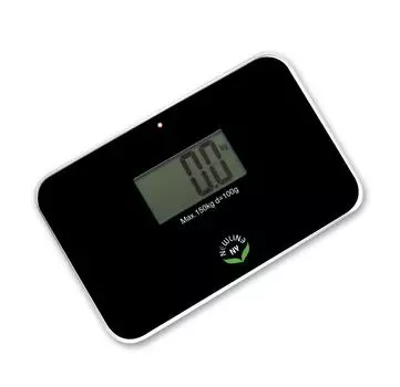 NEWLINE NY Auto Super Mini Travel Bathroom Black Step-On Scales, sbb0638sm-bk