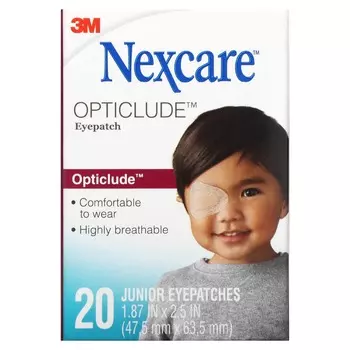 Nexcare, патчи для глаз Opticlude Junior, 20 патчей для глаз