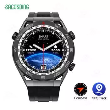 Nfc Ecg+ppg Bluetooth Call Smartwatch Gps Tracker Motion Bracelet Fitness For Huawei Watches Ultimate Smart Watch Men