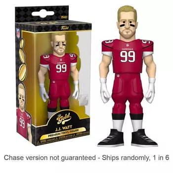 НФЛ: Виниловые 5-дюймовые виниловые пластинки Gold Chase Cardinals JJ Watt поставляются 1 из 6