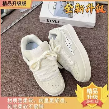 Niche bread shoes women s tide spring new student versatile sports beige casual board shoes women 35