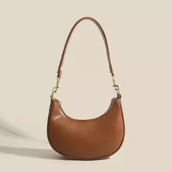 Niche Design Retro Underarm Bag, High-quality Single-shoulder Bag, Light Luxury Crescent-shaped Saddle Bag, Versatile Hand-held Crossbody Bag чёрный