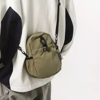 Niche Fashion Trend Повседневная плиссированная спортивная сумка на одно плечо с завязками Новая модная квадратная сумка