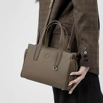 Niche Premium Design First Layer Pipi Autumn Commuter Hand Crossbody Box Bag чёрный