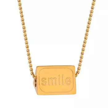 Niche Smile кулон модное круглое ожерелье из титановой стали призма универсальная цепочка на ключицу ювелирные изделия