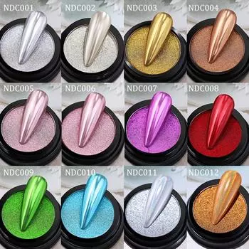 Nicole Diary Nail Art Solid Mirror Powder, Water Corrugated Mirror Flour, Aperture Laser Mirror Powder C001