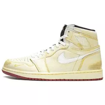 Nigel Sylvester x Air Jordan 1 Retro High OG Nigel Sylvester Мужские кроссовки Tan Sail White-Varsity-Red-Reflect-Silver BV1803-106 42