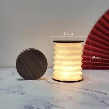 Night Light USB Portable Foldable Book Lamp Creative Gift For Bedroom Study Room Japanese-Style Lantern Decoration Night Light