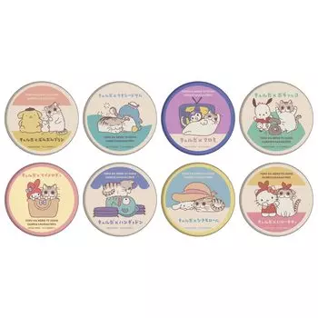 Night with Cats x Sanrio Characters 02 Retro ver. [Original Illustration] Box of 8 Can Badges