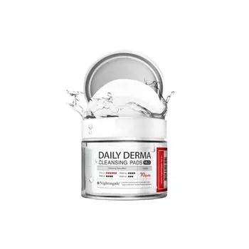 NIGHTINGALE Daily Derma Cleansing Pads Mild 70ea 270мл