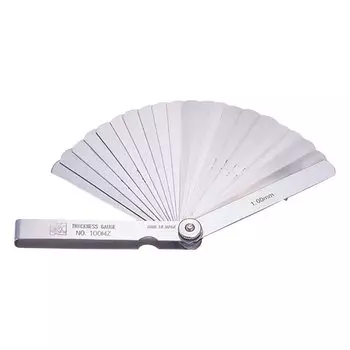 Niigata Seiki SK Made in Japan Thickness Gauge Set of 25 100mm 100MZ (Gap Gauge) 0.15-0.45mm