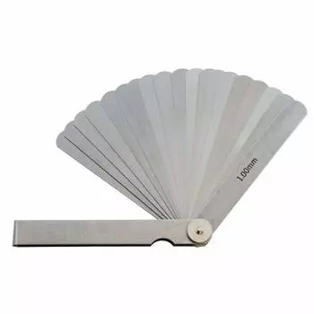 Niigata Seiki SK Made in Japan Thickness Gauge 19 Piece Set 100mm 100ML (Gap Gauge) 0.01-0.10mm