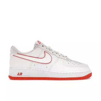 Nike Air Force 1 07 Белые красные мужские кроссовки Picante DV0788-102 45