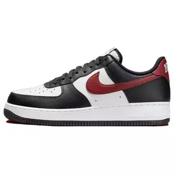 Nike Air Force 1 07 Black Dark Team Red Мужские кроссовки Summit-White Белый FZ4615-001 43